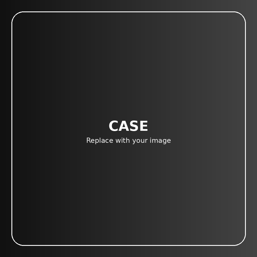 Premium black iPhone case